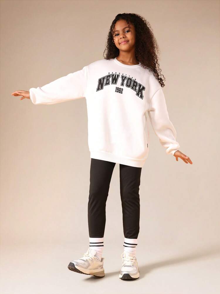 New York Sweatshirt And Leggings Set
