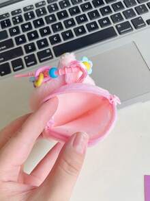 Cookie Coin Purse - Cute Biscuit Keychain Pouch For Money, Keys & Earphones