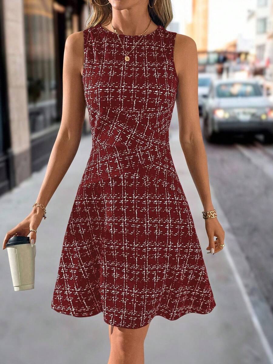 Editum Elegant Women's A-Line Short Dress, Slim Fit, Suitable For Work, Casual, Versatile, Spring/Summer,Summer Dresses For Women