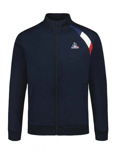 Le Coq Sportif Men's Zipper Sweatshirt Navy Blue