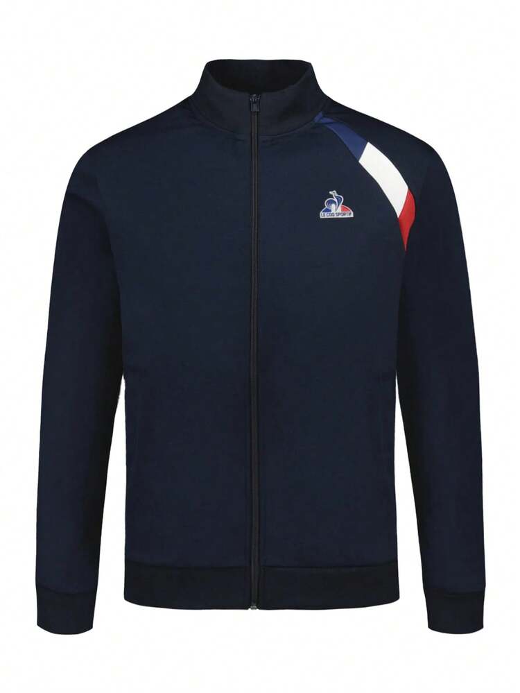 Le Coq Sportif Men's Zipper Sweatshirt Navy Blue - Navy Blue - View 1