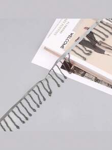 1 Yard Crystal Bead Fringe Trim - Pearl Tassel Edging For Costume Curtain Veil Decor, DIY Glamorous Stage Wear & Home Embellishment