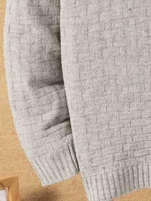 Tween Boys' Casual Half-Zip Pullover Knit Long Sleeve Sweater Fall Winter