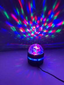 1 pieza Luz de ambiente de cielo estrellado, Luz de escenario LED (alimentada por USB) Luz de ambiente, Lámpara decorativa creativa para el hogar, Para uso en interiores en dormitorio, sala de estar, sala de juegos, luz nocturna para decoración de festivales y fiestas, Decoración para el hogar, KTV, bodas y celebraciones de festivales - Negro - Ver 13