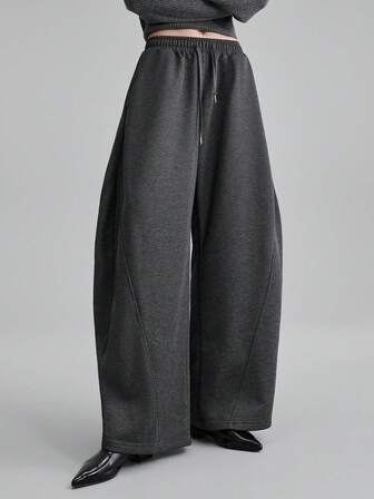 Ontre 2025 Autumn/Winter New Striped Sweatpants, Elastic Waist, Tapered Leg, Elegant Urban Style, Suitable For Halloween, Date, Party, Travel, Christmas, Wedding Guest, Birthday, Business Casual, Office, Date, Party, Travel,Christmas, New Year,Christmas, New Year,Fall,Fall Clothes For Women