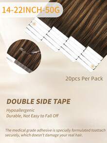 20pcs Straight Tape In 100% Human Hair T2-P2/6 Extensions Silky Seamless Invisible For Thin Hair Woman Top Quality Thick Ends Healthy Human Hair Extensions Invisible Tape In For Salon