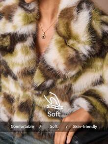 Lumalex Kunstfell Kurze Loose Fit Damen Jacke - Grau - Übersicht 3