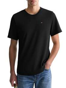 Tommy Hilfiger Men's V-Neck T-Shirt Black