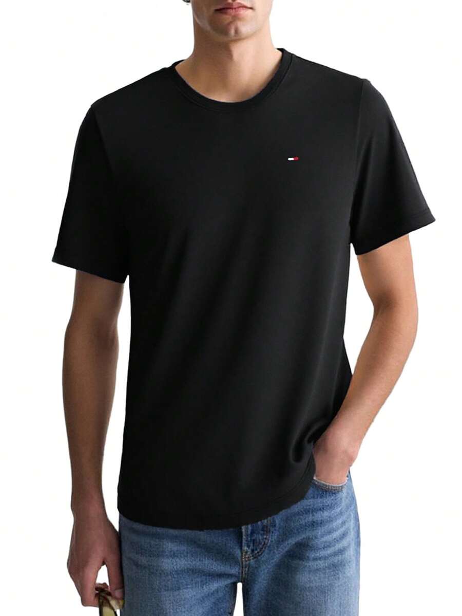 Tommy Hilfiger Men's V-Neck T-Shirt Black