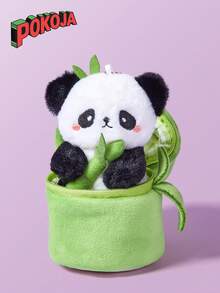 10cm/3.93in Bamboo Panda Plush Toys Pendant Panda In Bamboo Tube Panda Plushies Hugging Bamboo Panda Dolls Decorate Creative Gifts For Kids Birthday Party Home Girls Room Decor Christmas Toys For Girls,Panda,Plushies,Toys For Girls,Panda,Plushies,Panda,Toys For Girls,Kids Toys,Panda,Toys For Girls,Plushie - Green - View 5