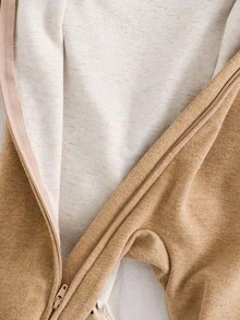 Cozy Pixies Conjunto de 2 piezas de pelele y pantalones de punto suave con estampado de oso de dibujos animados para recién nacido niño - Multicolor - Ver 5