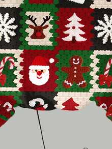Frohe Weihnachten! Niedliche, strukturierte Socken mit festlichem Cartoon-Muster: Rentier, Weihnachtsmann, Weihnachtsbaum, Lebkuchenmann, Zuckerstangen. Rotes, festliches, lässiges 2 Stücke Set für Teenager-Mädchen mit Rundhalsausschnitt, langen Ärmeln und Leggings. Geeignet für Herbst/Winter. Größe 8. Rot-weißer, niedlicher Weihnachtspullover für Teenager. Mädchen 12-14. Weihnachtskleidung für Teenager. - Verschiedenfarbig - Übersicht 6