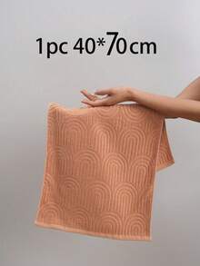 QIBHI 1/2/3pcs 100% Cotton Jacquard (Lightweight) Fabric, Not Thick, Choose Towel/Bath Towel, Multiple Sizes Available, Convenient For Home Use And Travel, Guest Use, Cotton Terry, Absorbent And Soft, Suitable For Bathroom, Swimming Pool, Luxurious Choice Of Your Preferred Size - Orange - View 21