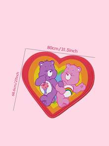 Care Bears X PETSIN 1PC Pet Cat Dog Universal Gradient Love Bear Cartoon Cute Pattern Printed Plush Warm And Comfortable Dog Sleeping Pad - Love floor mat - View 12