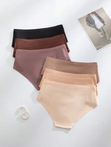 6pcs Adjustable Buckle Front Closure Comfortable Seamless Women's Panties - Multicolor - View 5