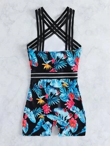 Swim Lushoire 女士休闲印花连体衣