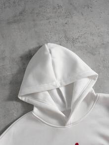 PAVTROS Set bărbătesc cu hanorac și pantaloni de trening brodați cu broderie de Crăciun, pentru iarnă