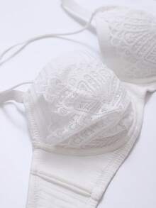 Áo ngực nâng ngực ren gợi cảm cho nữ - trắng - Xem 7
