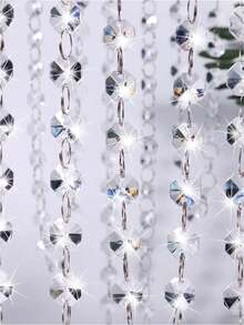 1/5/10 chiếc Chuỗi hạt pha lê 39 inch, Chuỗi hạt đá quý Acrylic, Dùng để treo trang trí trên cửa ra vào, cửa sổ, rèm cửa, đèn chiếu sáng, đồ trang trí ở giữa bàn, đạo cụ đám cưới, Giáng sinh - Nhiều màu - Xem 9