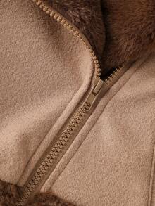 Elladie kids Young Girls Fashion Thermal Lined Zip-Up Jacket, Autumn/Winter - Multicolor - View 6