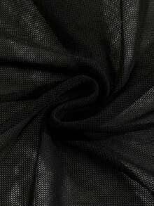 SHEIN Tween Girls Floral Print One-Piece Swimsuit With Tie-Front Skirt Hibiscus Swimsuit Girls Black With Pink Flower Swimsuit Tween Hawaiian Outfit Black One Piece Bathing Suit With Skirt - Black - View 6