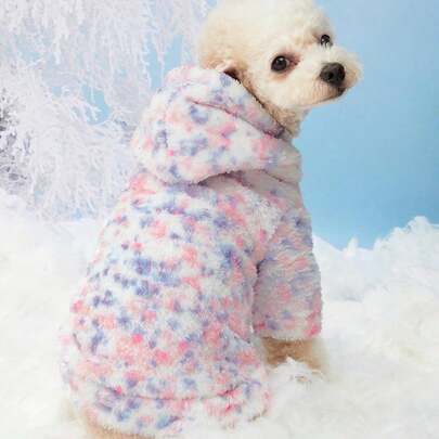 PETSIN 毛绒宠物雪花连帽卫衣套装
