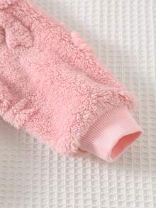 Cozy Pixies 2件套女婴保暖内衬圆领长袖卫衣和斜挎包套装 - 粉色 - 查看 5