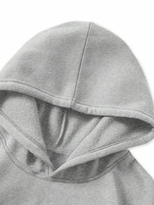 Manfinity Homme Loose Fit Men's Letter Printed Hoodie And Sweatpants Two Pieces Set Los Angeles Outfit, For Winter, Thermal Lined - Multicolor - View 6