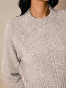 Poéselle Women's Fashion Romantic Retro Elegant Simple Versatile Knit Pullover Sweater In Fall/Winter,Fall,Fall Clothes For Women - Apricot - View 7