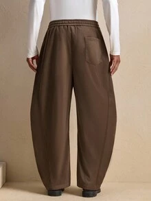 AKNOTIC Business Casual Pantaloni sport casual pentru bărbați, la modă, practici, cu buzunare, potriviți pentru toate anotimpurile - cafea maro - Vizualizare 5