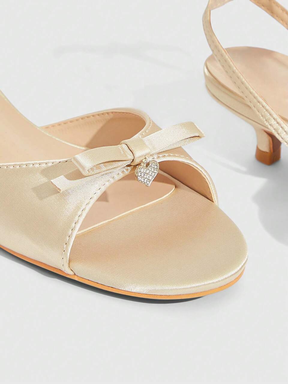 CUCCOO SZL Women's Bow Decor Fashion Buckle Design Daily Wear Stiletto Sandals For Christmas