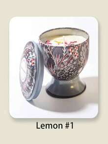 1 件/4 件干花香薰蜡烛，高脚杯罐和三芯蜡烛款式，图案优雅，适合装饰、芳香疗法和节日装饰，是馈赠亲朋好友的绝佳礼物，提供单盒或 4 件套礼品套装 - 彩色 - 查看 14