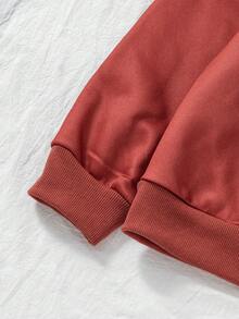 SHEIN Explorewe Bộ 6 món đồ thể thao thường ngày phong cách đường phố dễ thương cho bé trai, áo nỉ in chữ số 76 và quần dài, trang phục phù hợp mặc hàng ngày, đi học, hoạt động ngoài trời, thể thao, mùa xuân và thu, 8-12 tuổi - Nhiều màu - Xem 3