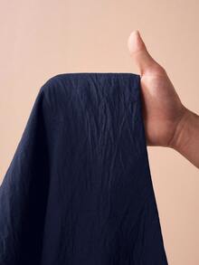 Zivah 2025秋冬新款通勤优雅休闲度假宽松棕色长袖衬衫+短裙两件套，旅行、通勤、聚会、度假、复古风格、购物、宴会、优雅、派对、约会、休闲-A - 藏蓝色 - 查看 8