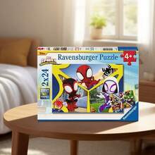 Ravensburger Spidey 2x24 Piece Jigsaw Puzzle Age 4 Years+ 5729 - Multicolor - View 2