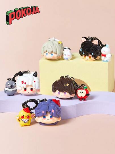 官方可爱挂饰，可爱脸型设计，适合包包、钥匙、配饰，动漫主题