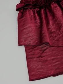 Sweetra Elegante Rüschen-Saum Shorts in Große Größen