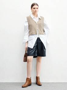 CUCCOO BIZCHIC Giày bốt ngắn đế dày chống trượt mũi tròn kiểu Âu Mỹ cổ điển mới cho nữ, Giày bốt Chelsea màu nâu, Giày bốt cổ ngắn - màu nâu - Xem 10