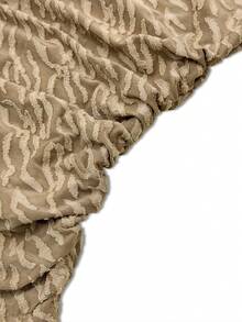 Airlisse Damen Loose Collar Langarm Top, Jacquard-Stoff mit Felloptik, Herbst/Winter - Braun - Übersicht 9