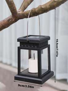 太阳能微型宫灯，户外防水LED迷你风扇灯，串灯，花园氛围灯，吊灯，壁灯，装饰景观灯，暖色，多色 - 黑色 - 查看 12