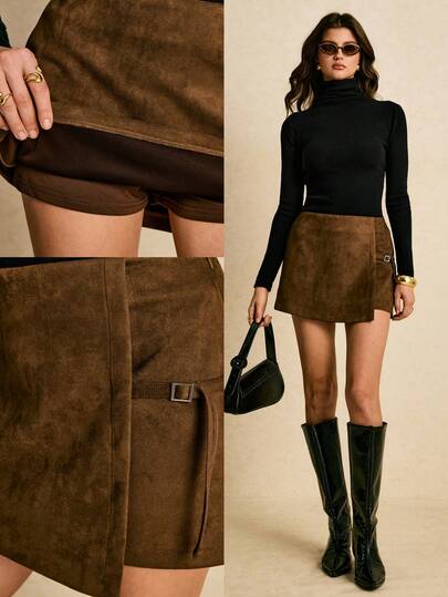 Poéselle 女式纯色简约休闲裙