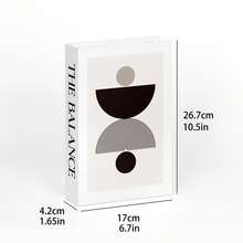 1件/3件装时尚家居风格可折叠仿真书装饰，设计师奢华现代仿真装饰书，适用于家居书架装饰，是客厅、桌面和墙面装饰的理想之选。适用于各种场景。豪华桌面仿真书装饰套装，时尚设计师仿真书收纳盒，英文道具书模型 - 彩色 - 查看 11