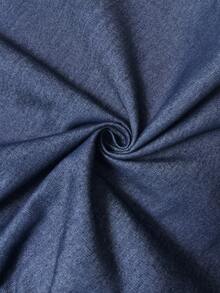 Elaquor French-Style Sexy Fitted Waist Ruffle Dress V-Neck Long Sleeve Dress Elegant Women's Clothing,Comfortable Lumbar Support Design - Dark Wash - View 6