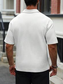 Manfinity CasualCool Áo thun polo nam họa tiết thường ngày Manfinity Homme dành cho nam mùa hè màu trơn tay ngắn thường ngày đi làm Áo thun polo nam chơi golf Áo thun polo trắng nam Áo thun polo nam tay ngắn - trắng - Xem 2