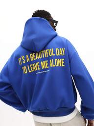 SUMWON Crop Fit Erkek Tam Fermuarlı Kapüşonlu Sweatshirt, Yazılı Grafiklerle - Bağcıklı Kapüşon ve Orta Cepli Günlük Sweatshirt