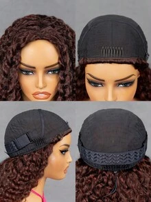 QUICK WEAR 9am Hair Store Wear Go 半头假发 红棕色水波纹 3合1半头假发 翻转式假发 隐形发际线 适合初学者 180%密度 14-16英寸波波头 18-28英寸长发 未经加工的人发假发 即戴即用 无胶假发 人发 Y2k风格人发假发礼品 - S33 - 查看 5