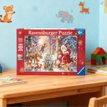 Ravensburger Christmas In The Forest 100 Piece Jigsaw Puzzle Age 6 Years+ 12937 - Multicolor - View 4