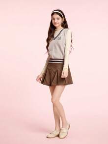 CUCCOO DOLLMOD Lolita Loafers For Women, Faux Thermal Lined, Autumn/Winter, Suitable For Halloween, Christmas - Beige - View 10