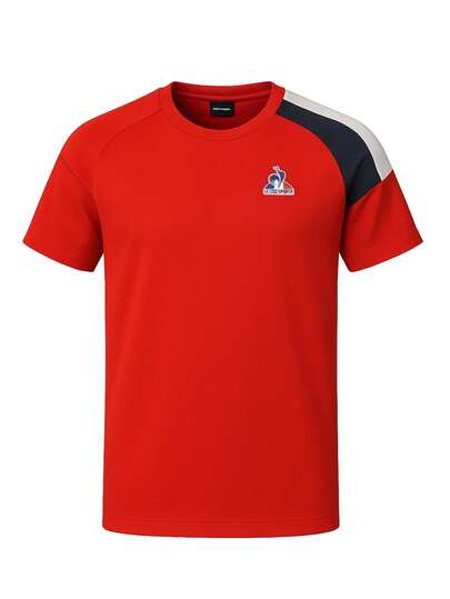 Le Coq Sportif Men's T-Shirt Red