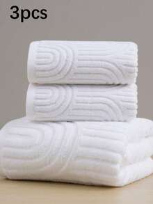 QIBHI 1/2/3pcs 100% Cotton Jacquard (Lightweight) Fabric, Not Thick, Choose Towel/Bath Towel, Multiple Sizes Available, Convenient For Home Use And Travel, Guest Use, Cotton Terry, Absorbent And Soft, Suitable For Bathroom, Swimming Pool, Luxurious Choice Of Your Preferred Size - Orange - View 18